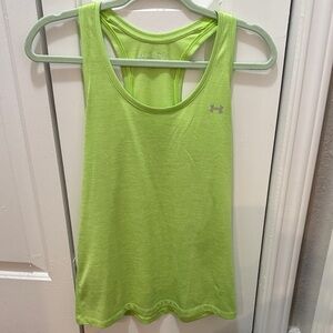 Under Armour Women's Bright Lime Green Racerback Tank-Size Small